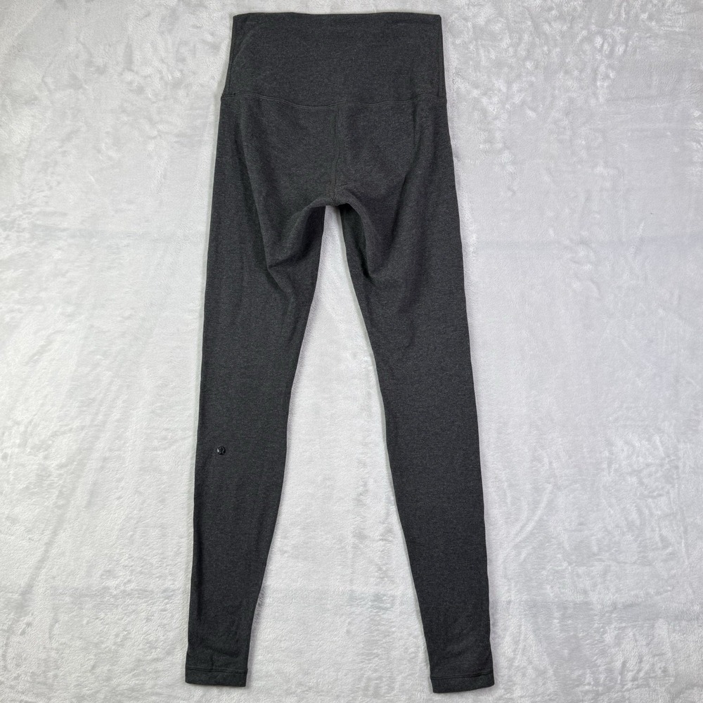 Lululemon Grey Leggings Size 6 Heathered Stretch Gym Running Yoda Pilates Ankle‎